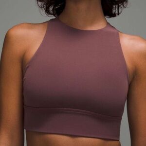 Lululemon Energy High-Neck Longline Tough Bra Dark Oxide DKOX Size 6